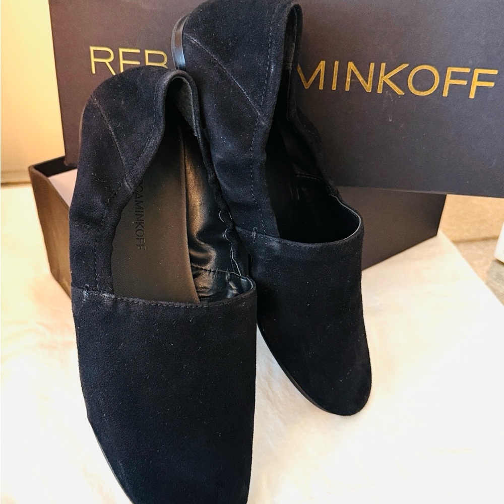 Rebecca Minkoff Romy Black Suede Ballet Flats Size 9.5 - Picture 7 of 9